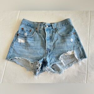 Levi’s womens high waisted jean shorts